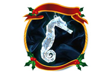 Christmas Seahorse Ornament (for Mindspark/Webfetti)